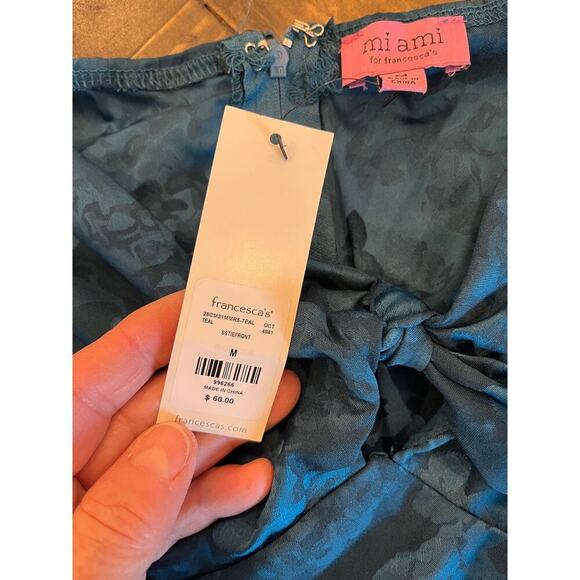 Francesca’s Babydoll Floral Mini Slip Dress Women Small Wedding Easter Spring - Picture 8 of 10